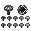 Jiozermi 12 Packs Round Birdcage Cabinet Knobs, 1.8" Diameter Birdcage