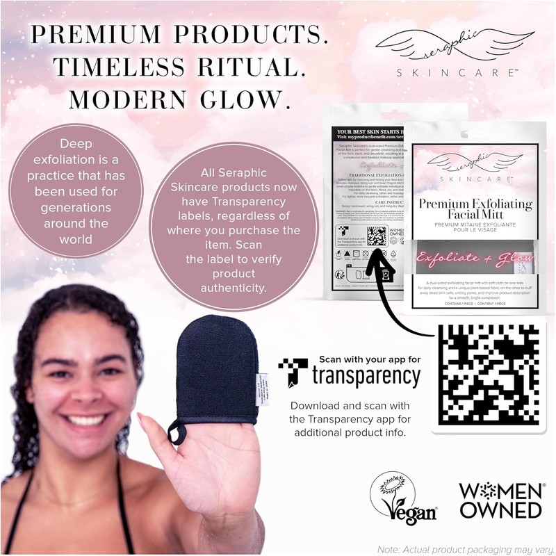 Guante exfoliante facial de limpieza profunda y renovación celular