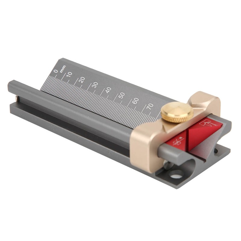 Woodworking Drill Locator Aluminium Alloy Height Measuring Positioner with Magnetic