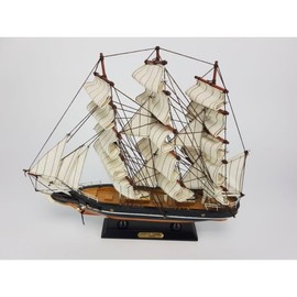 Model Cutty Sark Sailing Ship | Wooden Hull | Hand Made Display Model Boat | 14192