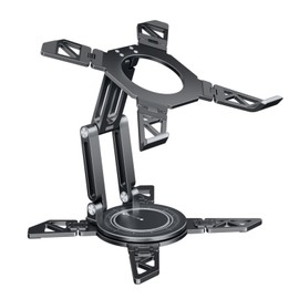 OATSBASF Laptop Stand for Desk with 360 Rotating Base,Height Adjustable,Foldable and Portable Laptop Stand, Ergonomic Cooling Riser Holder for Laptops MacBook Pro/Air, 7”-16” Devices,Gray-S