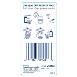 Chrysal Cut Flower Universal Flower Food (10 ml/L Bottle) — (2 Pack)