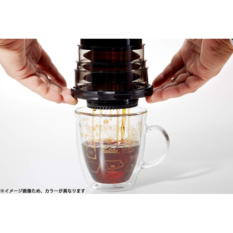 Kalita Coffee Press 220cc Outdoor KOMPACT Red #04131