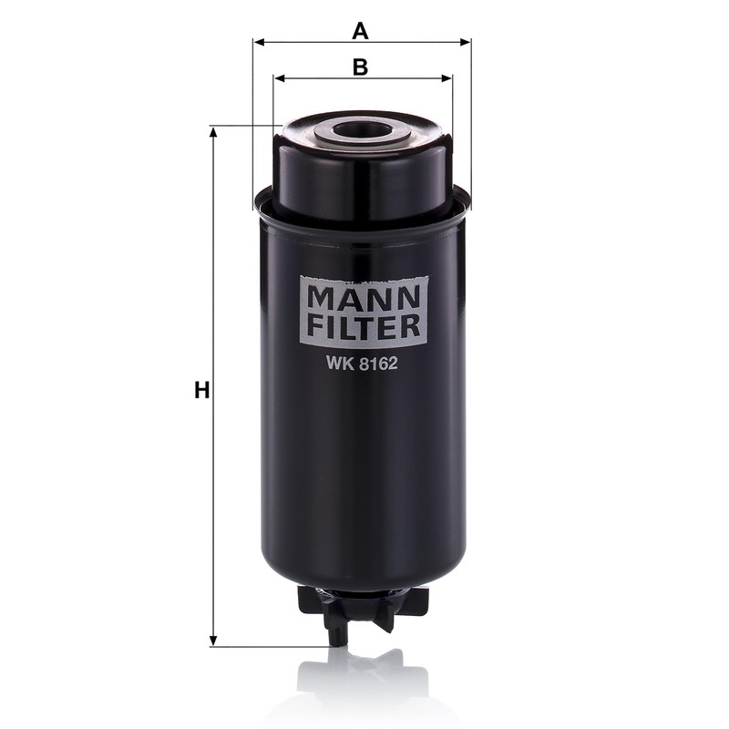 Original MANN-FILTER Fuel filter WK 8162 – For Utility Vehicles