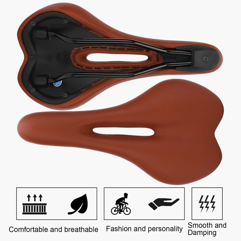 Leapiture Mountain Bike Saddle Thicken Hollow Center Design Bicycle Saddle