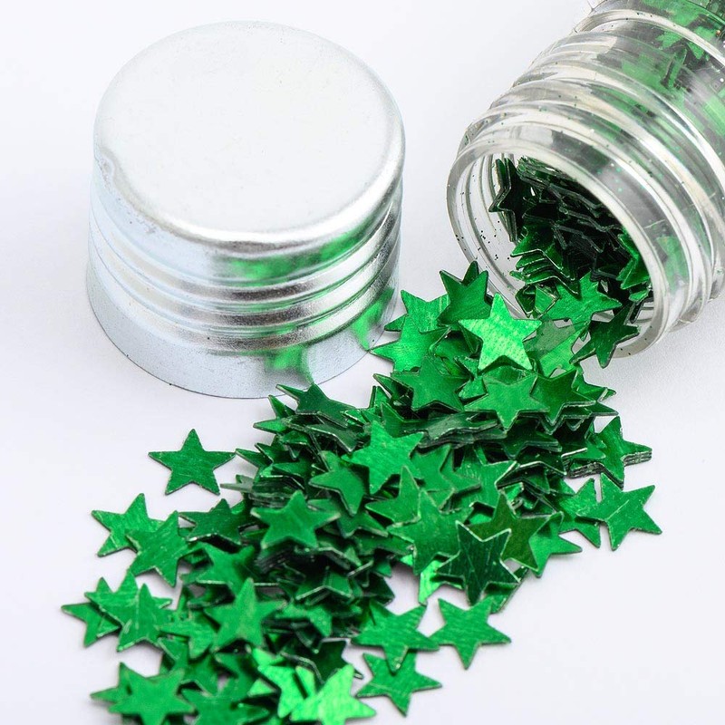 Italian Options Christmas Craft Red and Green Glitter Sparkles Sequins