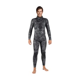 Mares Men's Explorer Camo Black 5mm Neoprene Freediving Spearfishing Wetsuit Pants - Reinforced Knee Pads, Anatomical Design, S6