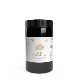 Pilze Wohlrab Organic Tremella Powder for Animals, 300 g, Pure Vital Mushroom Powder, Microfine, Highest Organic Quality, Vital Mushroom Powder, Dosage for Animals, 1 Tin