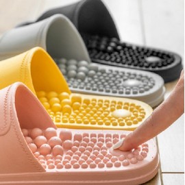 Office Acupressure Slippers Women Men Living Room Indoor Shoes Acupressure Shoes Soft acupressure slippers yellow (240-245) 5ea