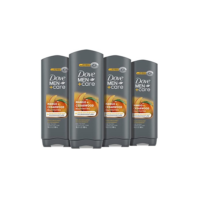 DOVE MEN + CARE Body Wash Rejuvenating Mango + Cedarwood