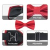 Luckyvestir Men's Bow Ties, Pre-Tied Bowtie Adjustable Red Mens Tie