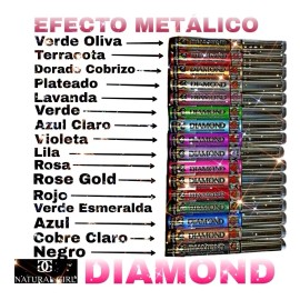 Natural Girl Gama Completa Delinedores De Colores Efecto Metálico Diamond