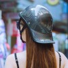 Retro Motorcycle Half Helmet with Adjustable Nylon Chin Strap Scoop