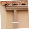 DOITOOL 1set Gutter Strap Downspout Connector for Outdoor Drainage Rigid
