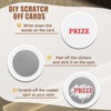 suiwotin 1000pcs 1" Round Scratch Off Stickers, 1 Roll Silver