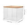 FRCOLOR Clear Acrylic Tissue Box Holder Stylish Face Towel Storage