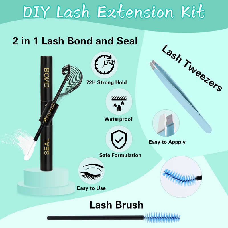 DIY Lash Extension Set Fluffy Wimpern Extensions Wimpern Extensions Set