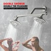 Double Shower Head for Couples, Brushed Nickel