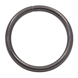 Amanaote Gun Black 1.5" Inner Diameter O Ring Non Welded Pack of 10