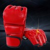 Adult Boxing Gloves Half Finger Open Palm Gloves for Kickboxing