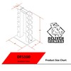 DF5100 6 Pair Vertical Dumbbell Rack by Deltech Fitness