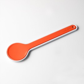 Trebonn IN Nest&Serve Melamine Salad Servers Set, Practical and Space-saving, 27.5 x 7.5 x 0.8 cm (Orange/White)