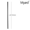 36 Inches Myard Classic Hollow Round Iron Deck Balusters for