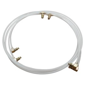 2 Pack Convertible Power Top Hydraulic Fluid Hose Lines & Fittings Plastic Hoses Compatible With 1996-2006 Chrysler Sebring Convertible Top Hose Set