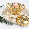 LCJAOF Vintage Glass Sugar Bowl with Lid and Spoon Kitchen