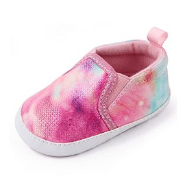 OAISNIT Baby Boys Girls Sneakers Soft Infant Crib Shoes Anti-Slip Lightweight Toddler First Walkers (6-12 Months, 7-Pink5)