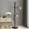 Kertnic Metal Coat Rack Stand with Natural Marble Base, Free