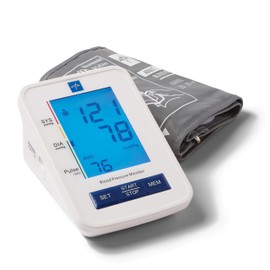 Medline Automatic Digital Blood Pressure Monitor with Standard Adult Cuff for Upper Arm, with Large LED Display, Batteries Included, Great for Home Use, Professional Medical Use | Medline