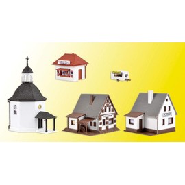 Vollmer 47613 Weihnachtsdorf mit Beleuchtung N Bausatz