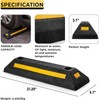 ZONETECH Heavy Duty Rubber Parking Guide - 2 Pcs Premium