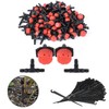 300 Pieces Adjustable Micro Drip Dripper Drip Irrigation T Connector