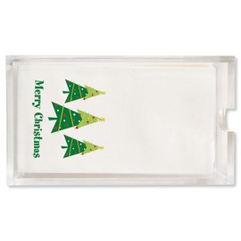 Acrylic Hand Towel Holder - Clear Acrylic Guest Towel Napkin Holder for Bars, Bathrooms, Kitchens, 5.3x9.5"