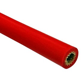 Electriduct High Voltage Silicone Rubber Extruded Fiberglass Sleeving 6 AWG HiVolt Si 15 KV - 1 Feet (RED)