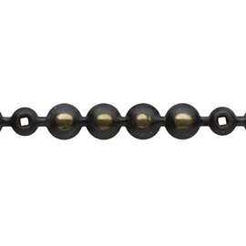 Black Barn Upholstery Supplies 9.5mm Head Upholstery Nail Strip with Nails (100 1/3) Low Dome Old Gold Speckled / 1m + 25 Nails