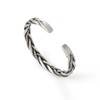ZARD ZARD Men Twist Cable Cuff Bangle Statment Bracelet in