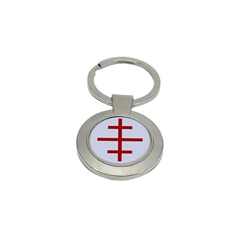 Papal Cross Christian Key Ring