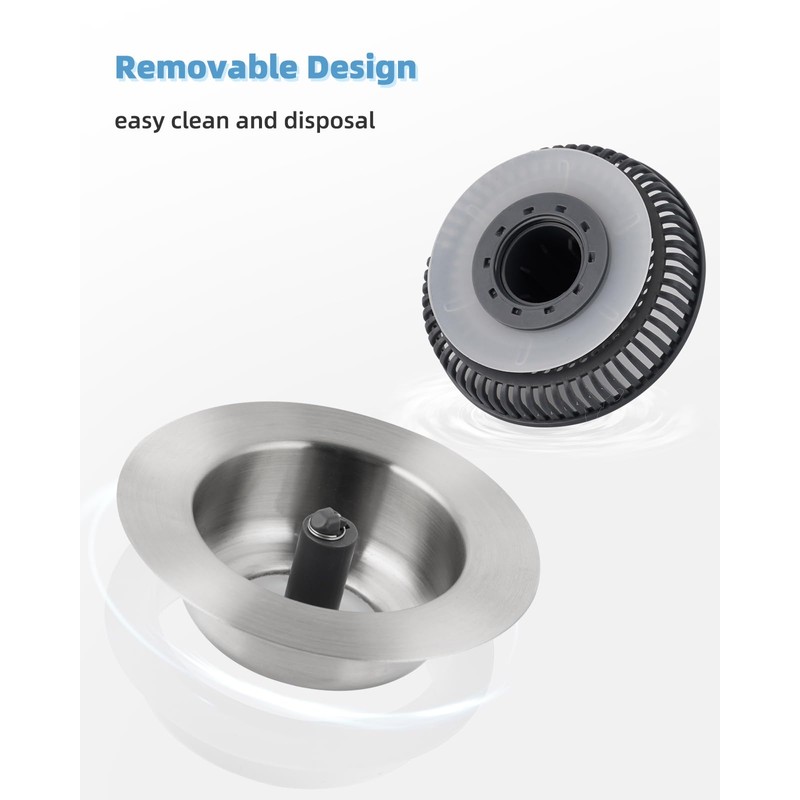 Hygie Rinse Upgraded 3 in 1 Kitchen Sink Drain Strainer
