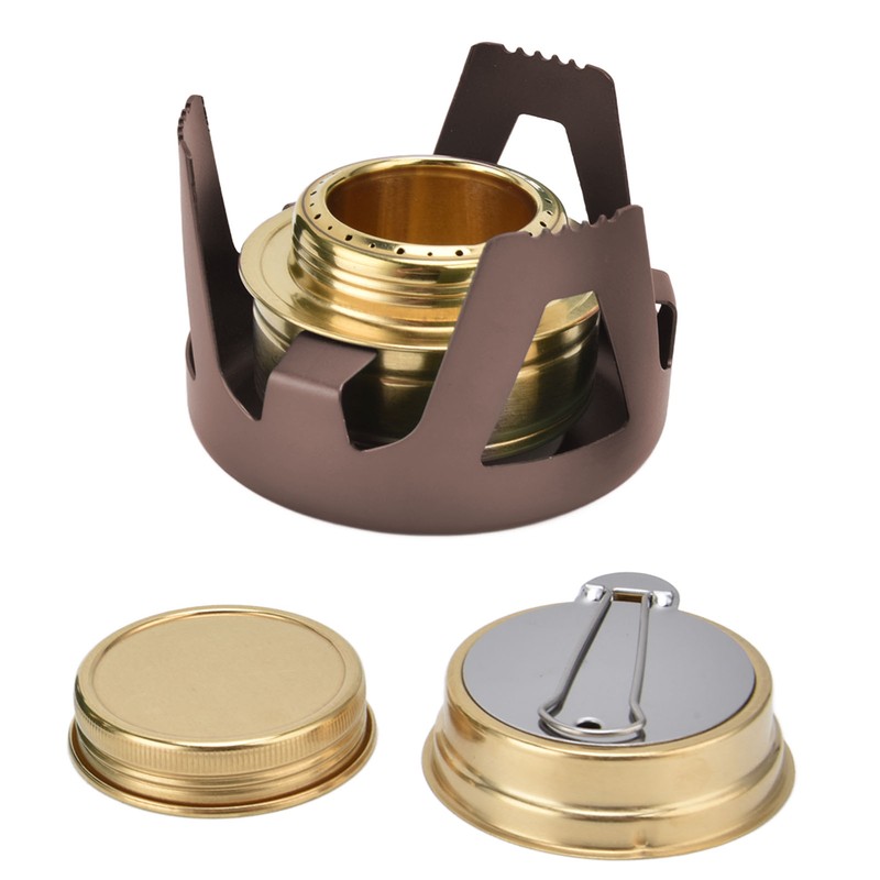 Camping Stove Windproof Vaporizable Portable Liquid Spirit Stove with Stand