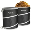 Rachmi 40 Gallon Collapsible Trash Can 2-Pack | Reusable Outdoor