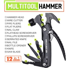 Gifts for Son - Son Gifts from Mom, Dad, Son Christmas Ideal Gifts - Son in Law Gifts, Fathers Day Birthday Gifts for Son - Graduation Gifts for Son, Best Son Gifts, Multitool Hammer
