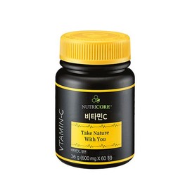 NutriCore [뉴트리코어]비타민C 600mg x 60정 (2개월분) [Nutricore] Vitamin C 600mg x 60 Tablets (2-Month Supply)