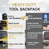 Tool Backpack for Men 18 Inch Heavy Duty Waterproof Multiple