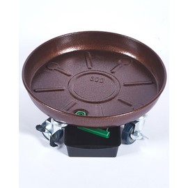 Kaoolaa Plant Caddy with Wheels and Drainage - Heavy Duty Rolling Planter Stand for Indoor and Outdoor Plants - Saucer Tray and Drainage System - Sturdy and Waterproof Garden Coaster(2PACK, 12 INCH)