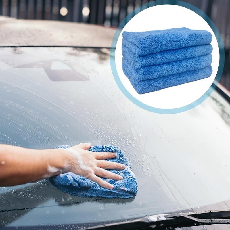 CODOHI 4 Pcs Extra Large Microfiber Cleaning Cloth, 30"x20" Washable