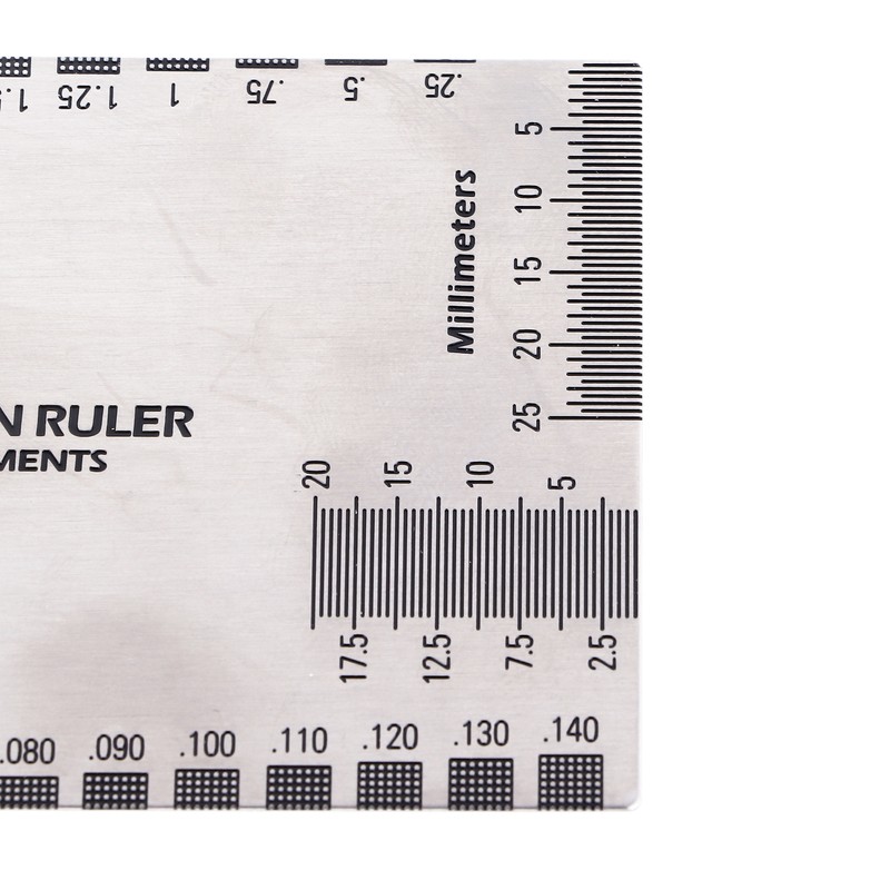 String Action Ruler Stainless Steel Height Gauge Replacement Guitar Repairing