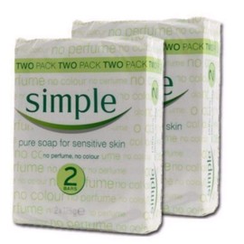 Simple 2-pack Pure Soap For Sensitive Skin for Women